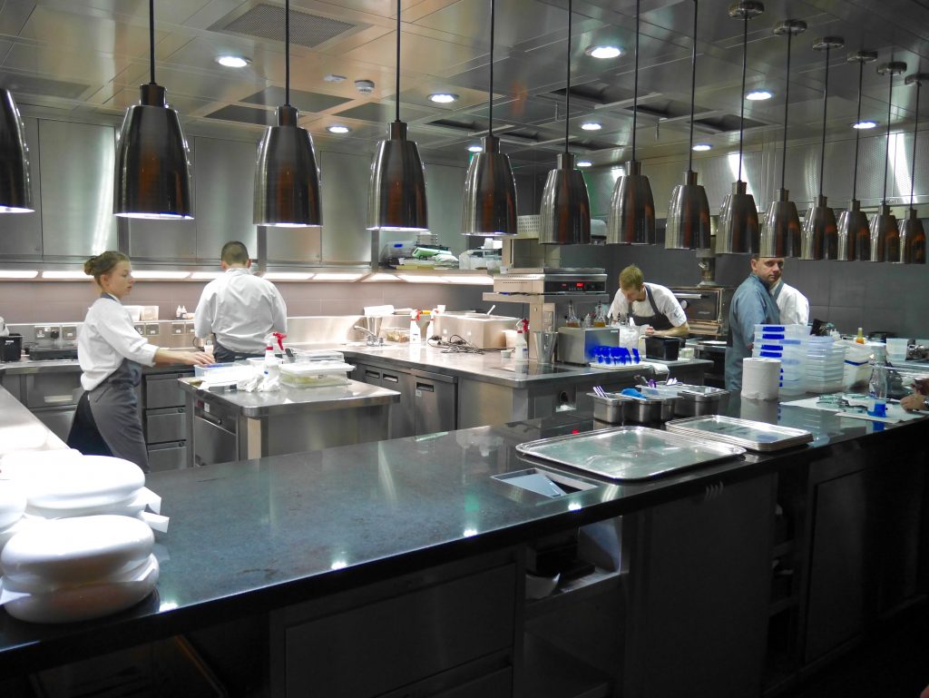 inside the kitchen of the The Fat Duck in Bray