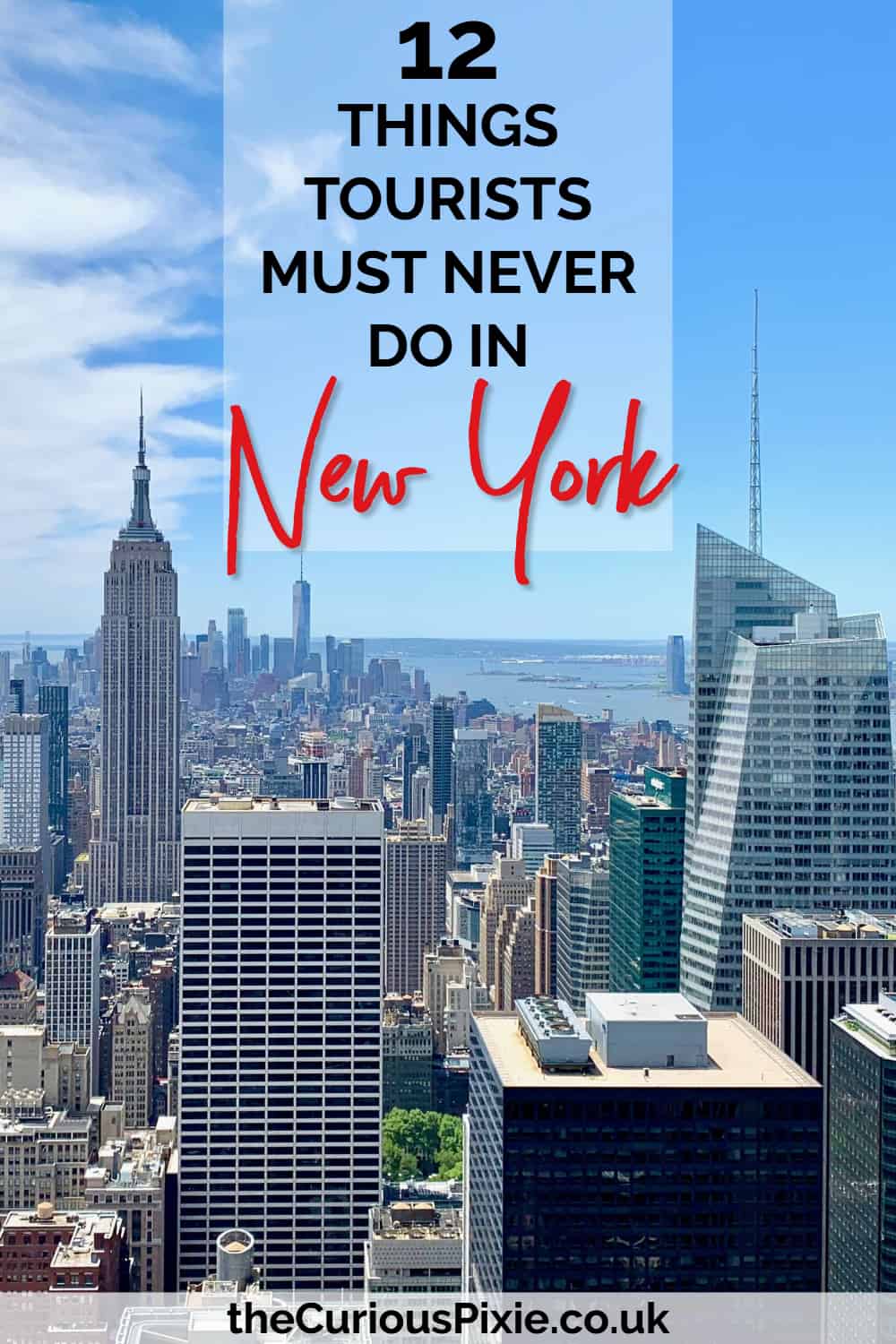 12 THINGS TOURISTS MUST NEVER DO IN NEW YORK