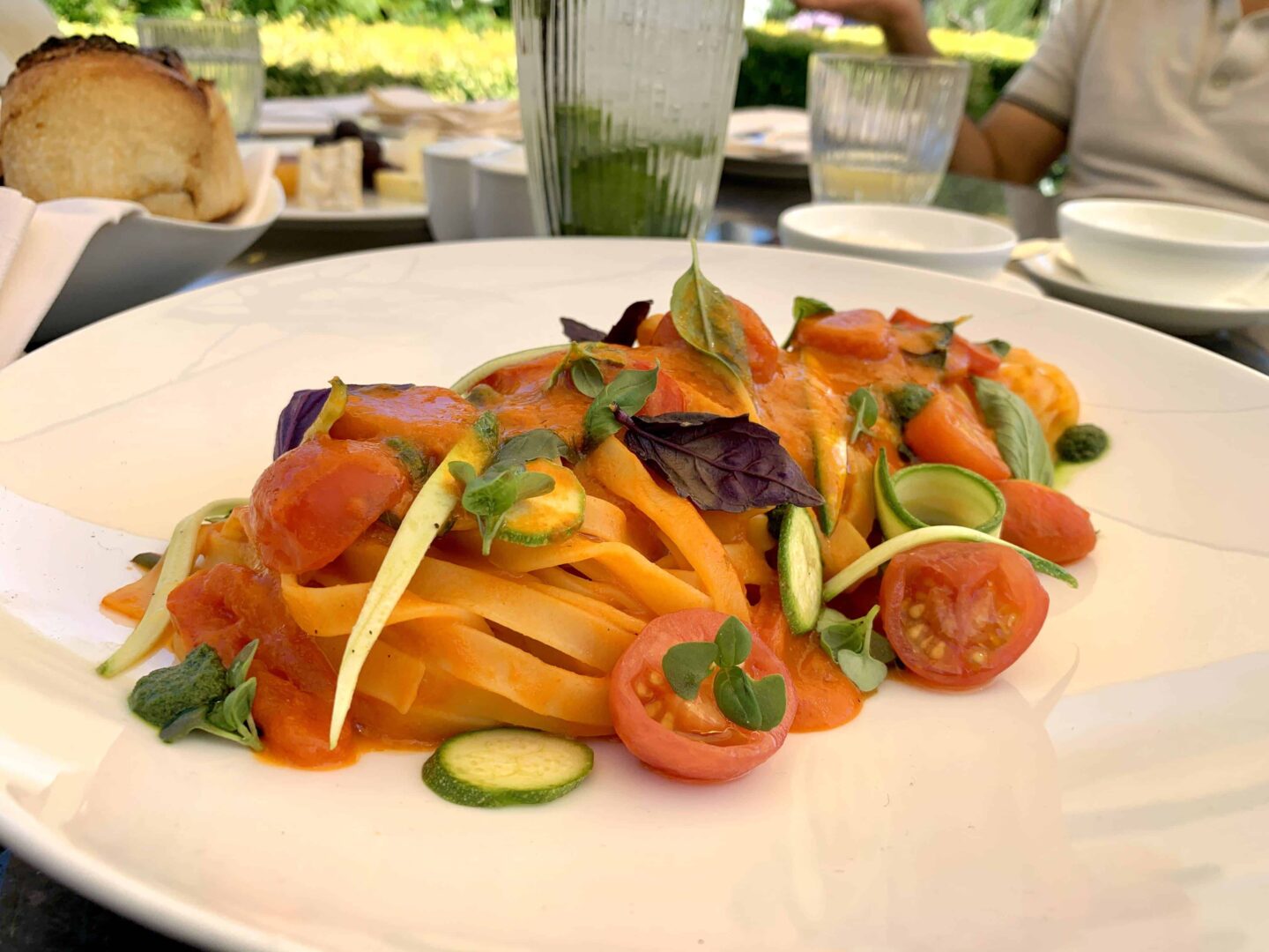 lunchtime vegetable tagliatelles