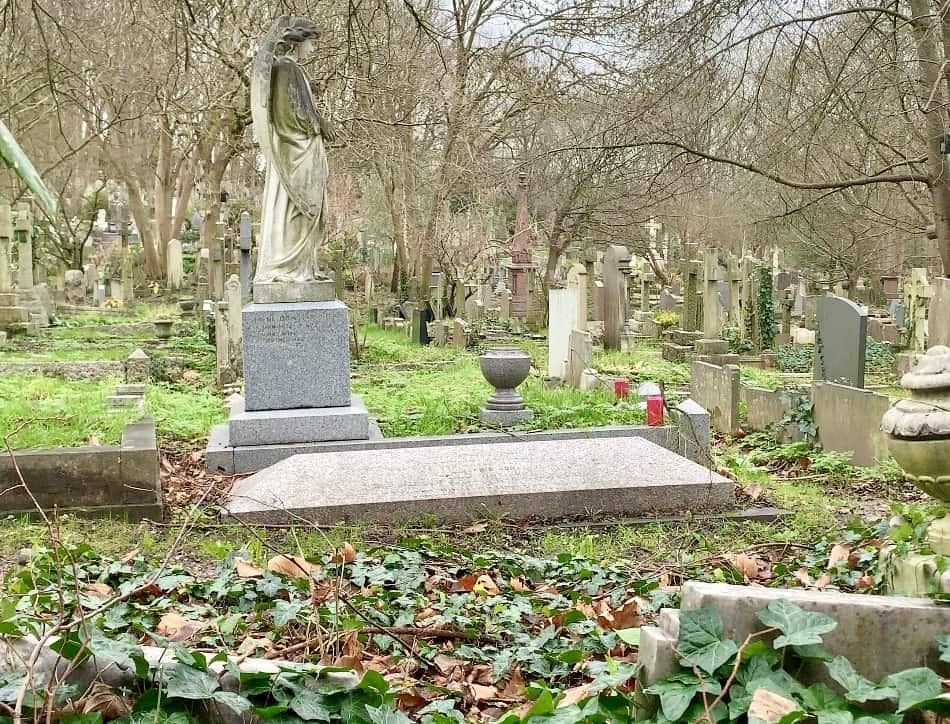 view of the graveyard/cemetery in highgate