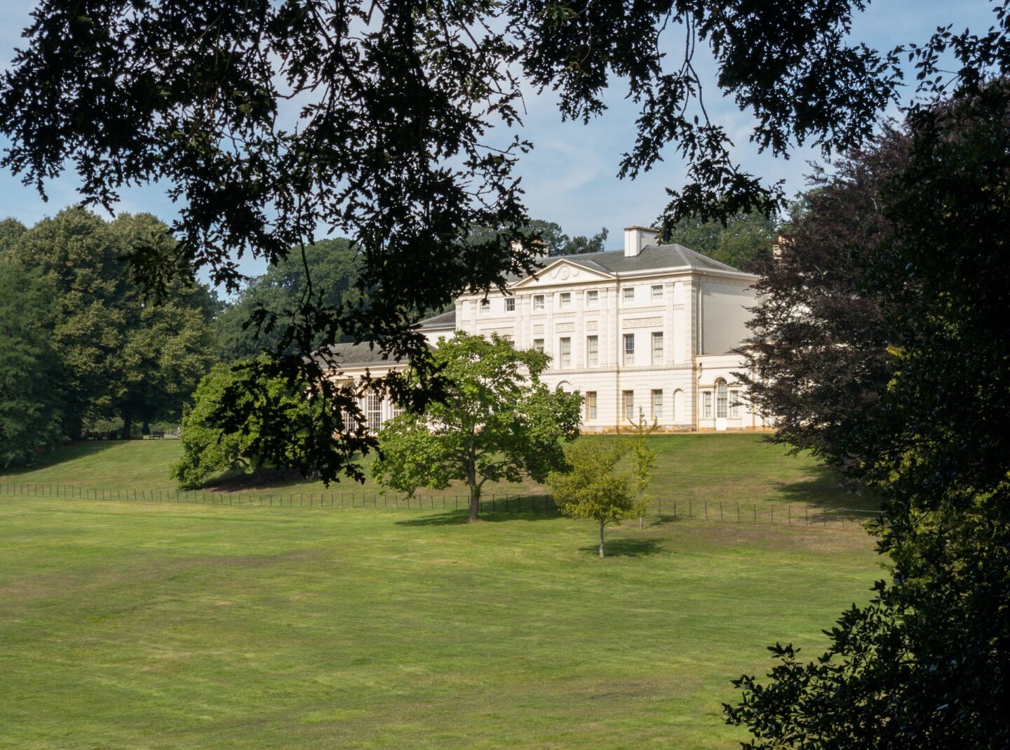 view of the White House of Kenwood House overlooking acres of green lawn