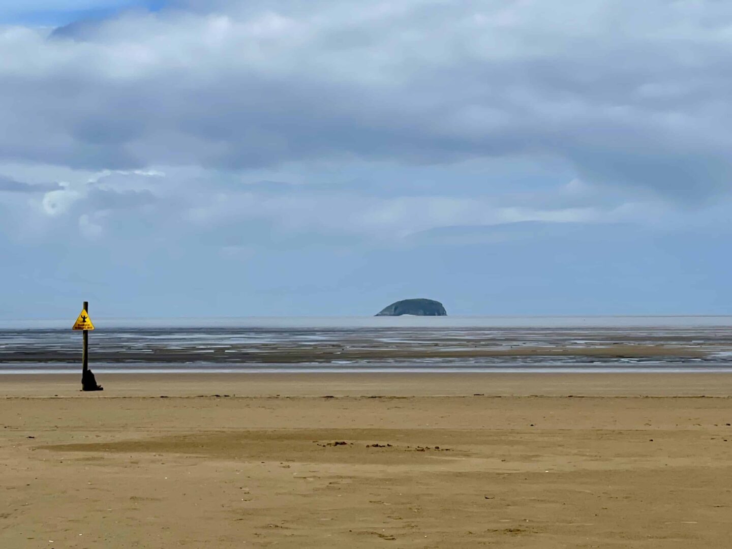 Steep Holm from Weston-Super-Mare beach