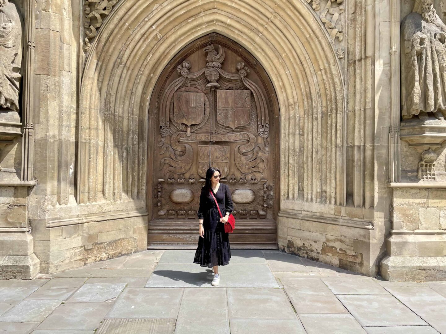 Ornate door to Bath Abbey
