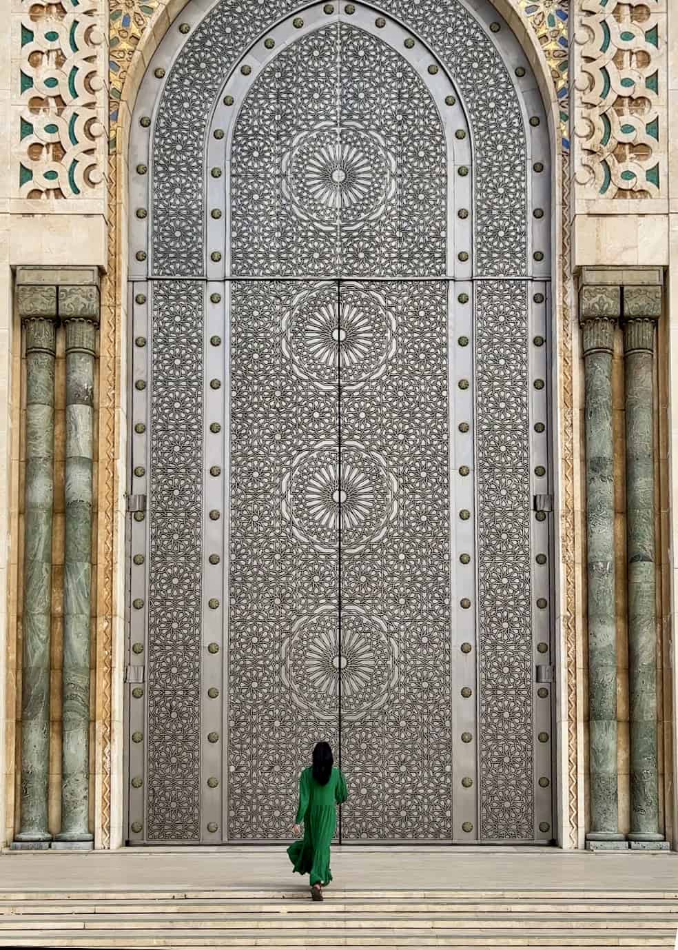 Entrance to Hassan II Mosque