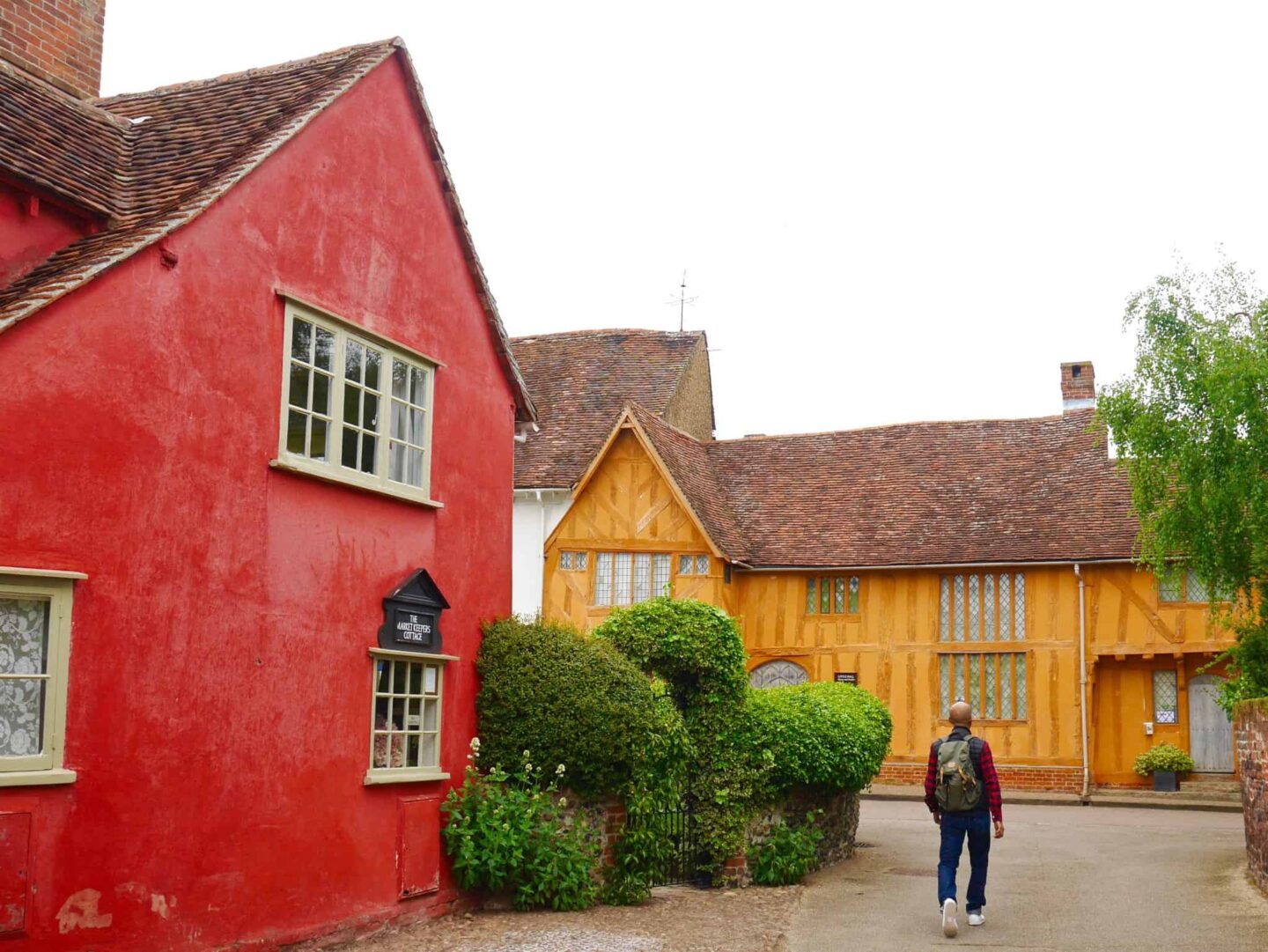 colourful houses in Lavenham